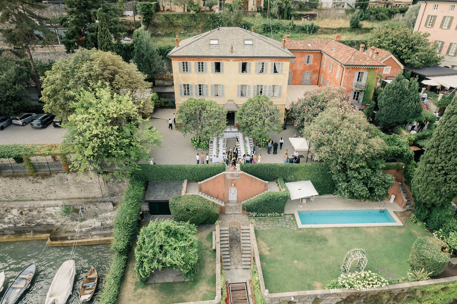 Villa Regina Teodolinda wedding venue in Laglio, Lake Como